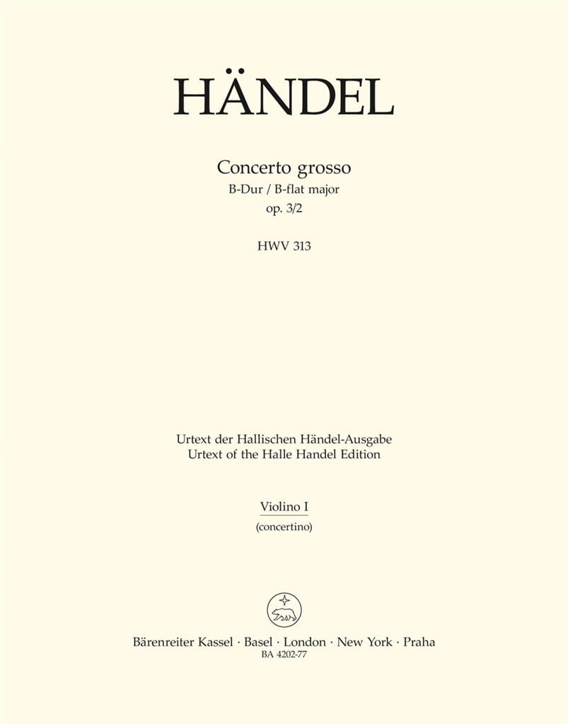 Concerto grosso in Bb major Op.3/2 (HWV 313)